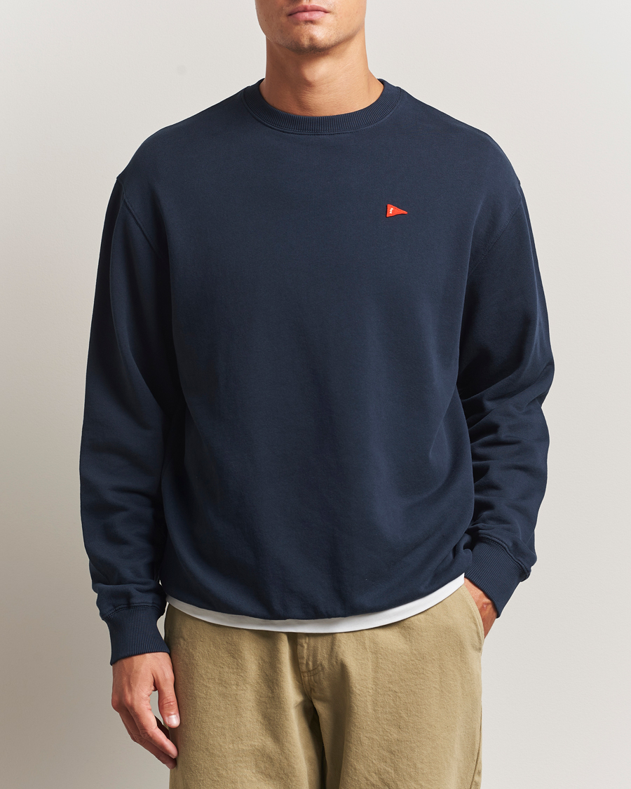 Herr | Tröjor | Forét | Flag Sweatshirt Navy