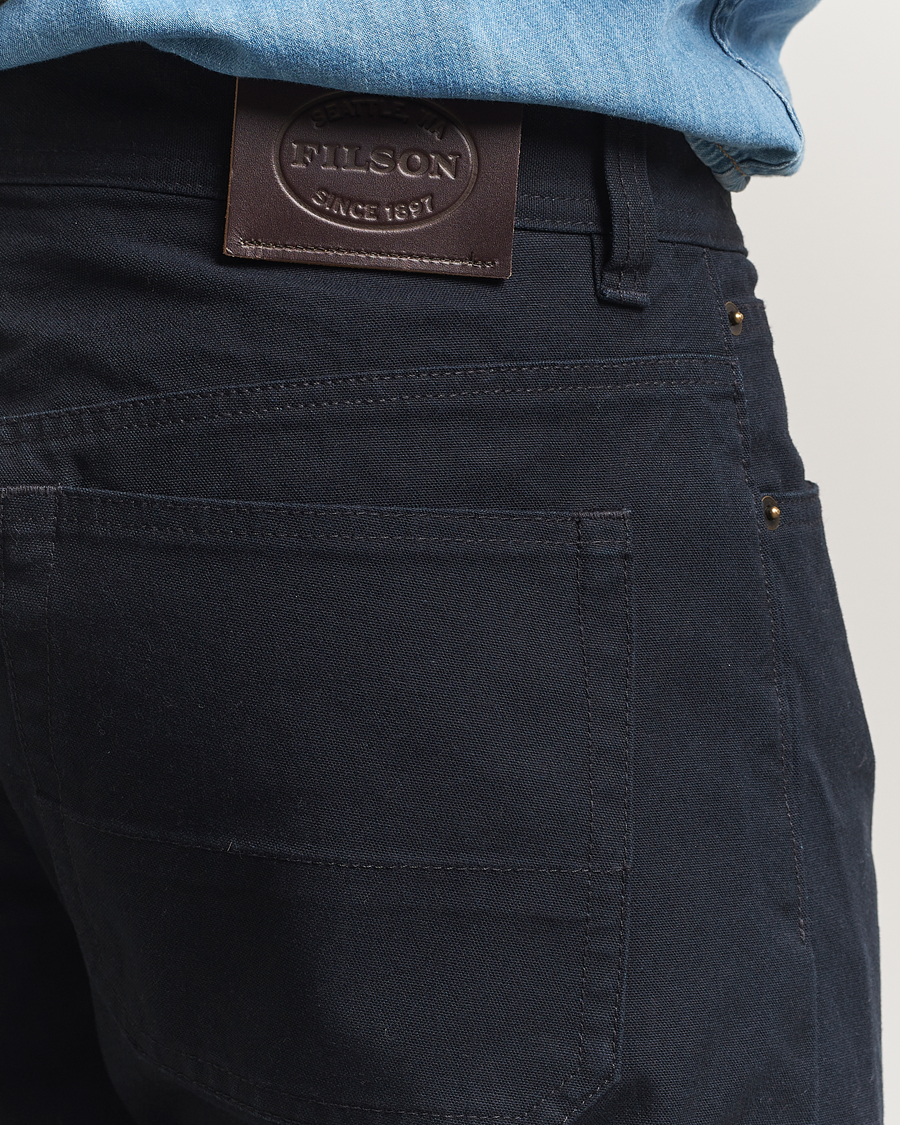 Herr | Byxor | Filson | Dry Tin 5 Pocket Pants Blue