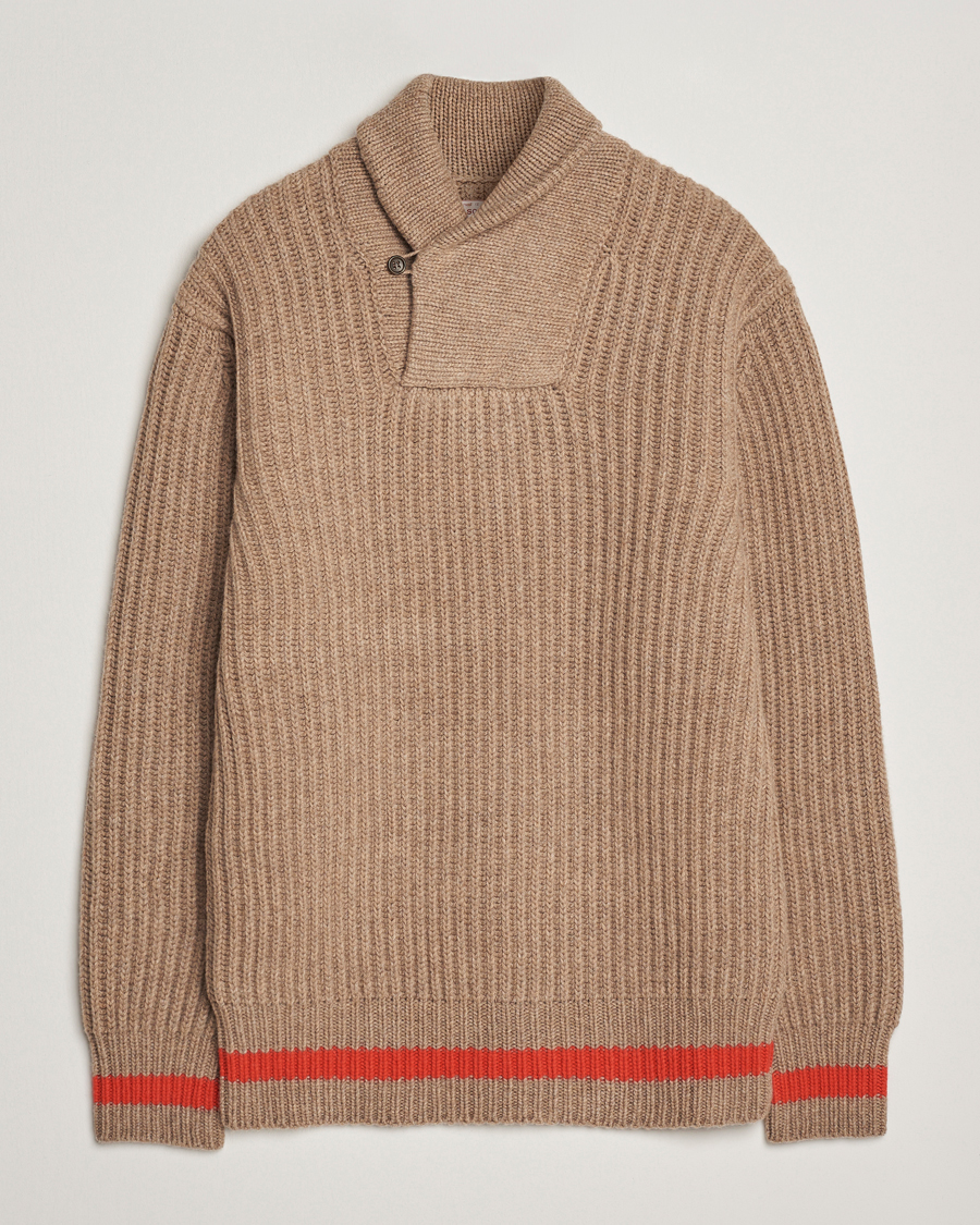 Herr | Tröjor | Filson | Bristol Shawl Neck Sweater Oatmeal