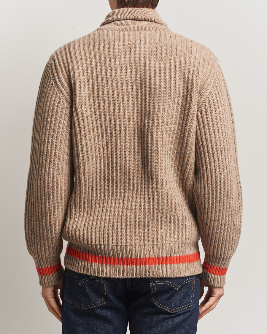 Herr | Tröjor | Filson | Bristol Shawl Neck Sweater Oatmeal