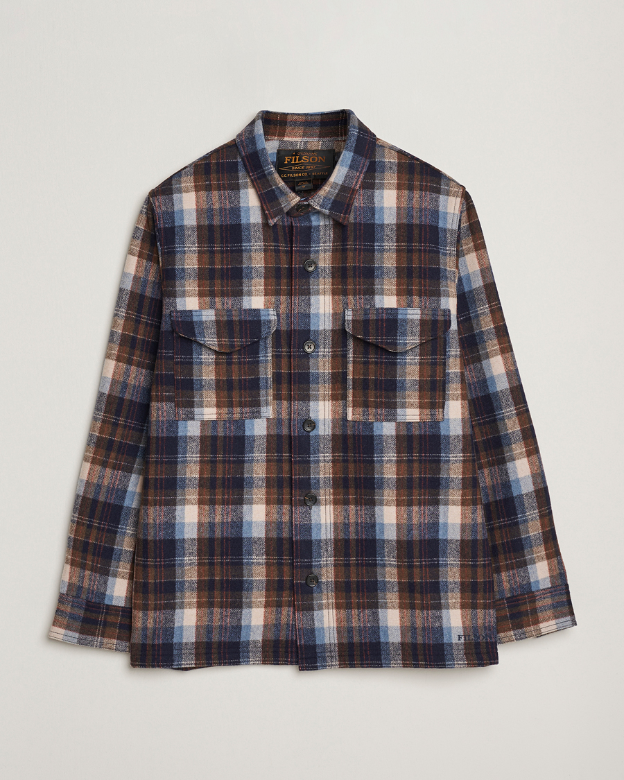 Herr | Skjortor | Filson | Checked Wool Jac Shirt Brown Multi