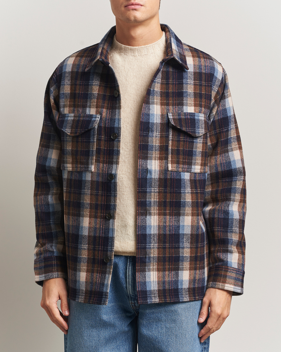 Herr | Skjortor | Filson | Checked Wool Jac Shirt Brown Multi
