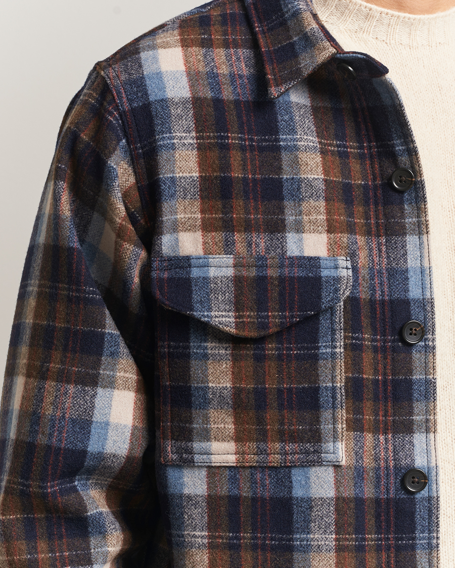 Herr | Skjortor | Filson | Checked Wool Jac Shirt Brown Multi
