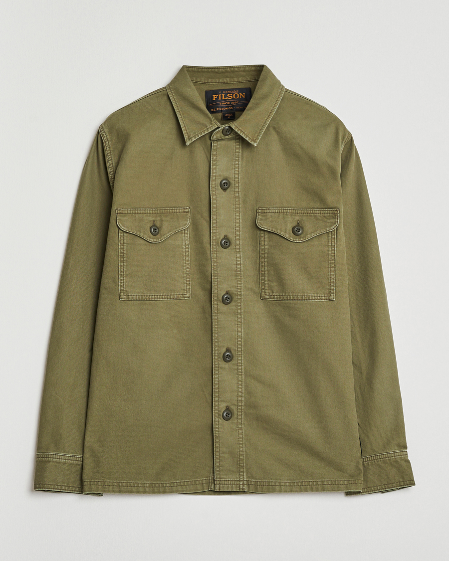 Herr | Skjortor | Filson | Clarkston Brushed Jac Shirt Surplus Green