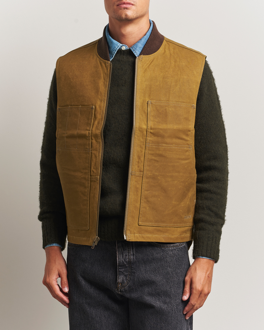 Herr | Jackor | Filson | Tin Cloth Insulated Work Vest Dark Tan