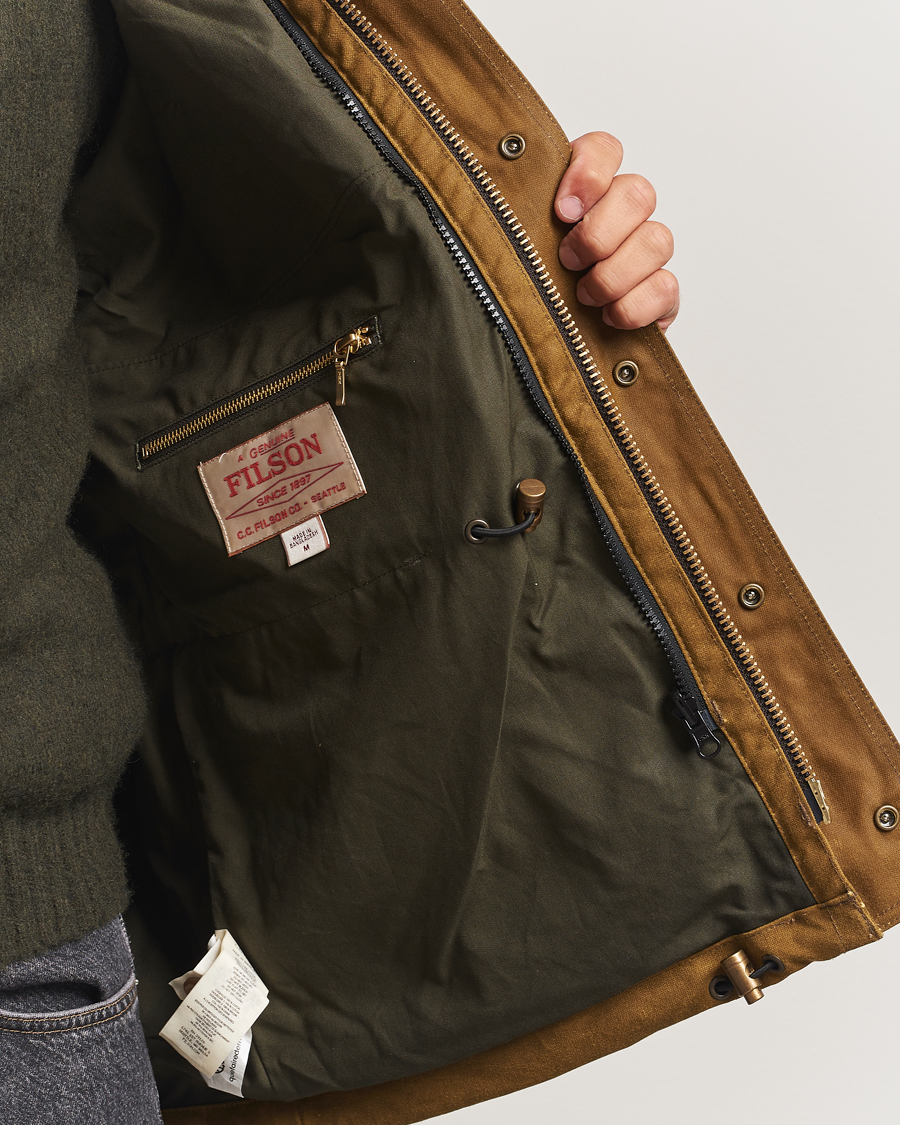 Herr | Jackor | Filson | Tin Cloth Field Jacket Dark Tan