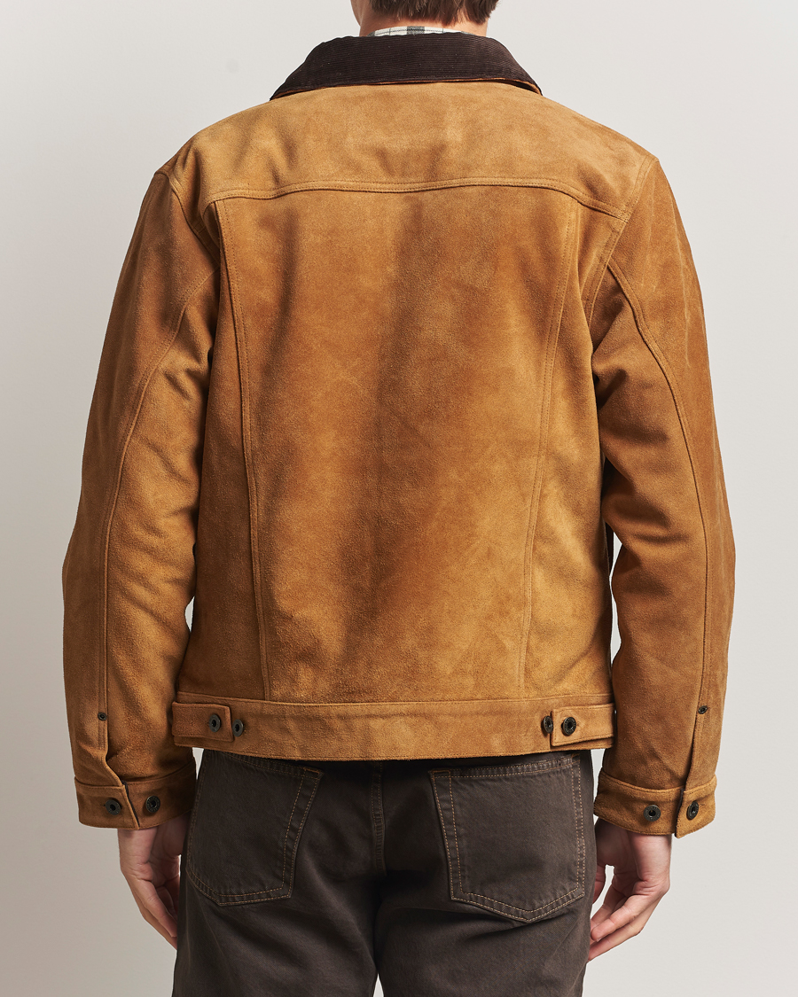 Herr | Jackor | Filson | Short Lined Suede Cruiser Saddle Brown