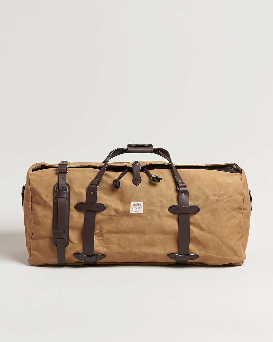 Herr | Väskor | Filson | Rugged Twill Duffle Large Tan