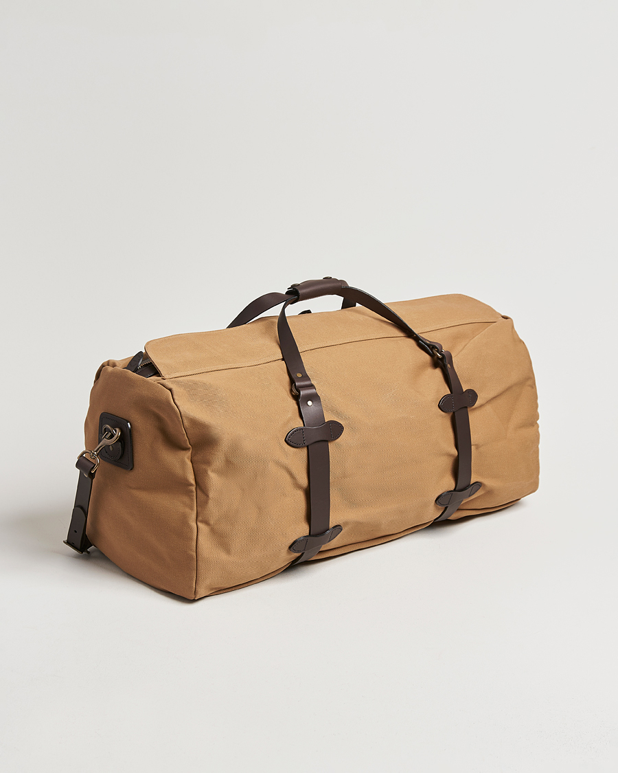Herr | Väskor | Filson | Rugged Twill Duffle Large Tan