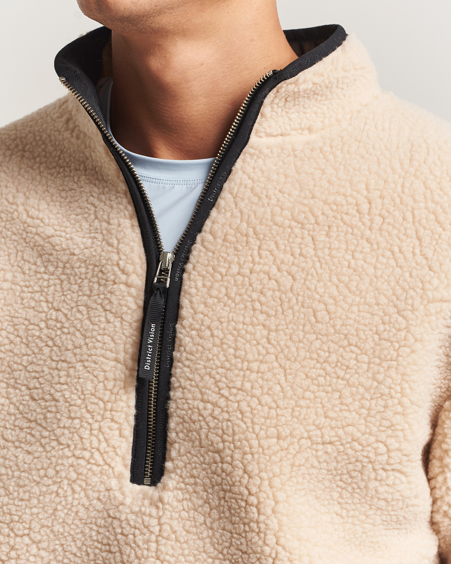 Herr | Tröjor | District Vision | Heavyweight Half Zip Pile Fleece Quartz