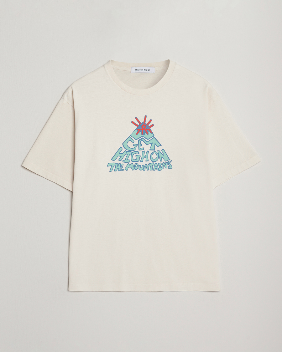 Herr | T-Shirts | District Vision | California Cotton T-Shirt Vintage White