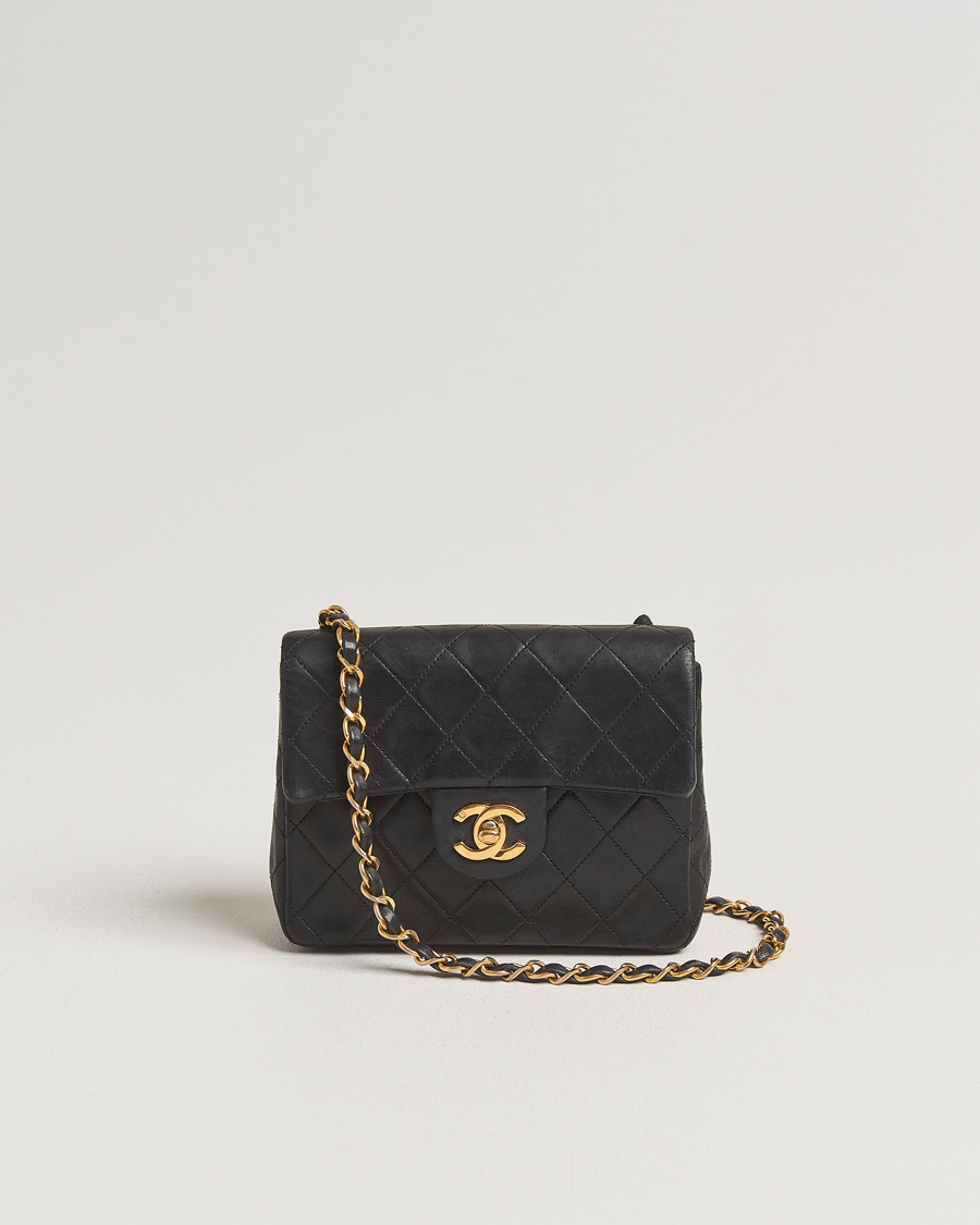 Herr | Chanel Pre-Owned Classic Mini Flap Bag Black | Chanel Pre-Owned | Classic Mini Flap Bag Black