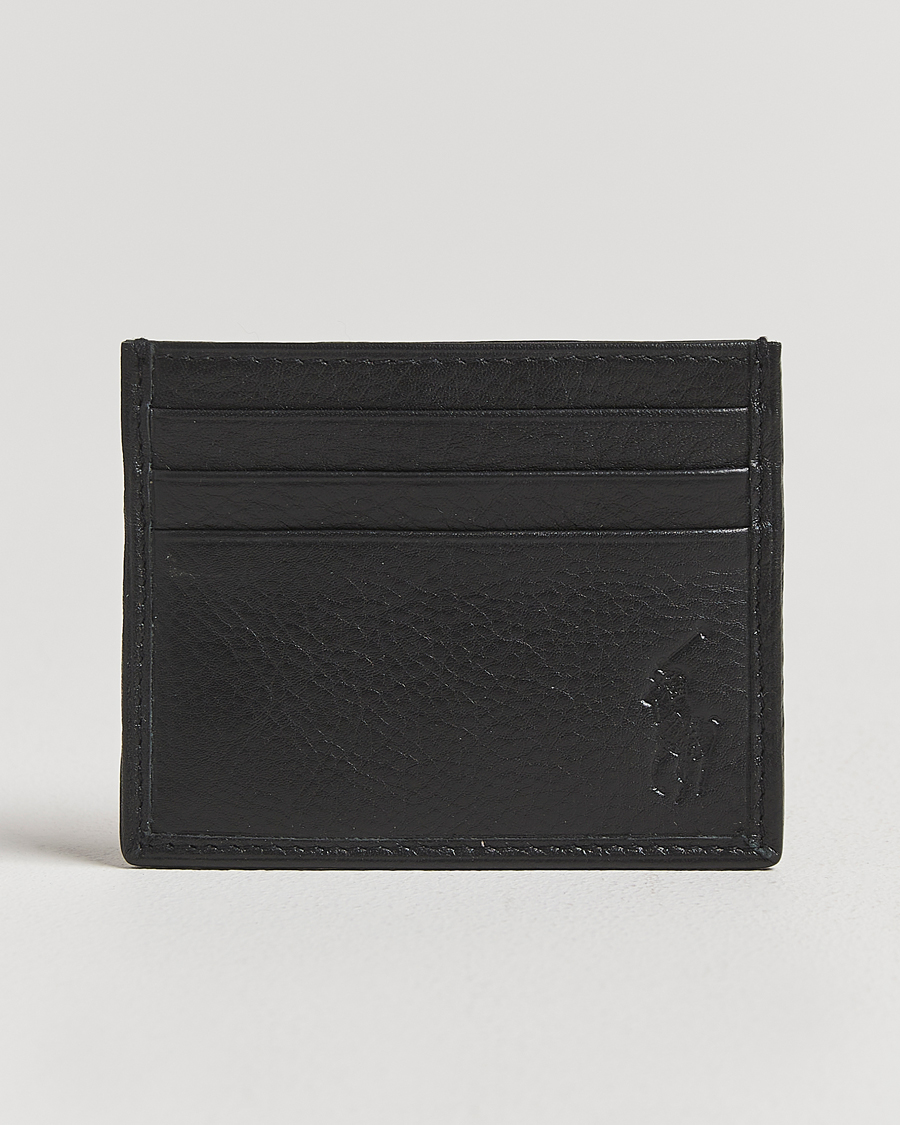 Herr | Plånböcker | Polo Ralph Lauren | Pebbled Leather Credit Card Holder Black