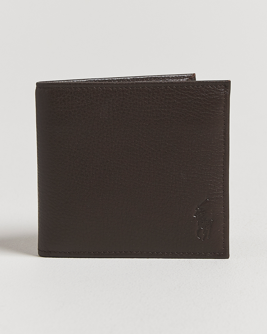 Herr | Plånböcker | Polo Ralph Lauren | Pebbled Leather Billfold Wallet Brown
