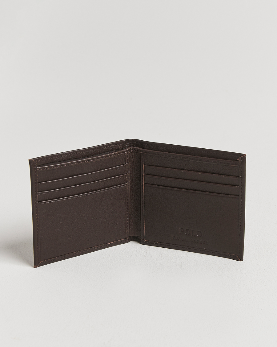 Herr | Plånböcker | Polo Ralph Lauren | Pebbled Leather Billfold Wallet Brown