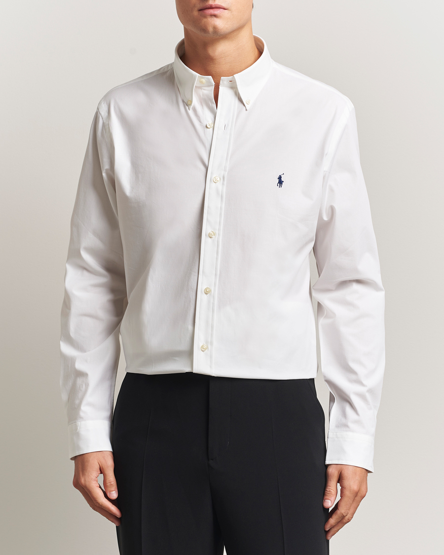 Herr | Skjortor | Polo Ralph Lauren | Custom Fit Stretch Poplin Shirt White