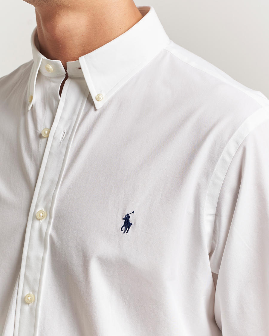 Herr | Skjortor | Polo Ralph Lauren | Custom Fit Stretch Poplin Shirt White