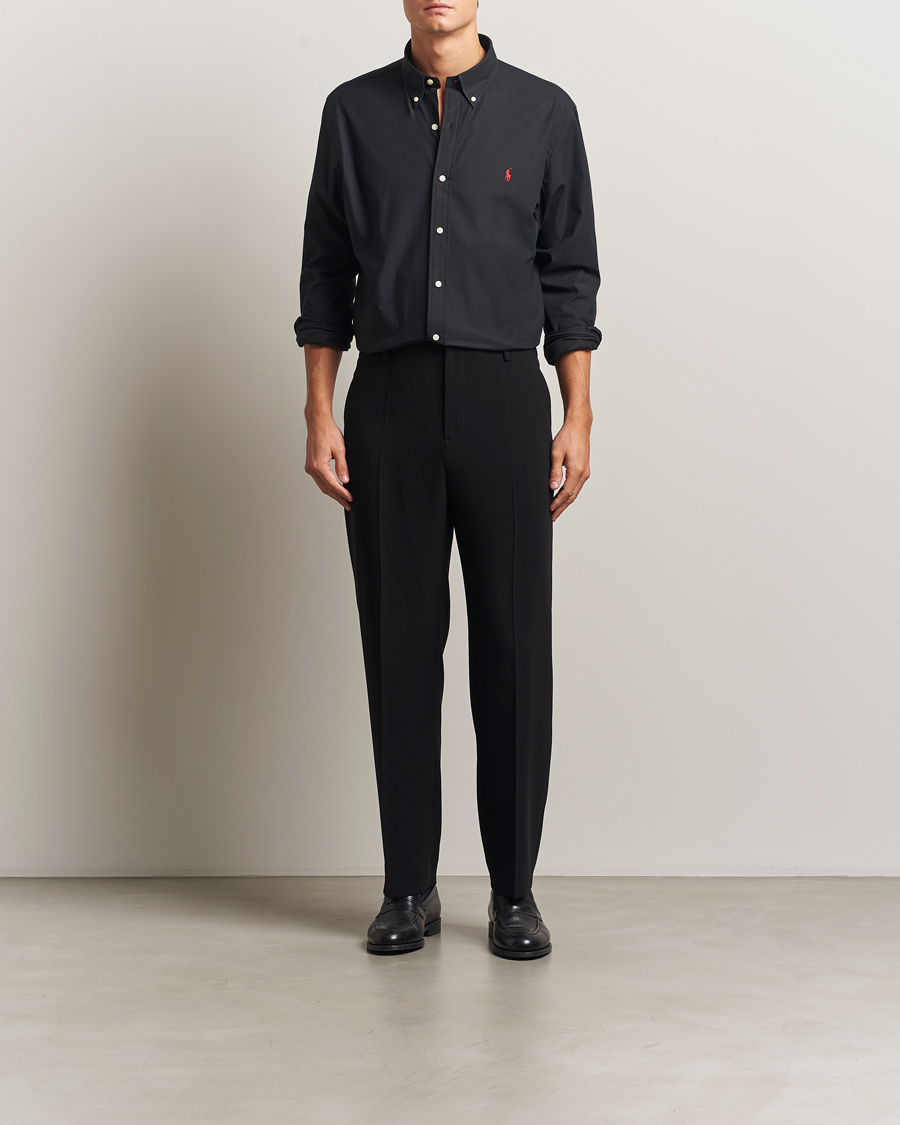 Herr | Skjortor | Polo Ralph Lauren | Custom Fit Stretch Poplin Shirt Polo Black