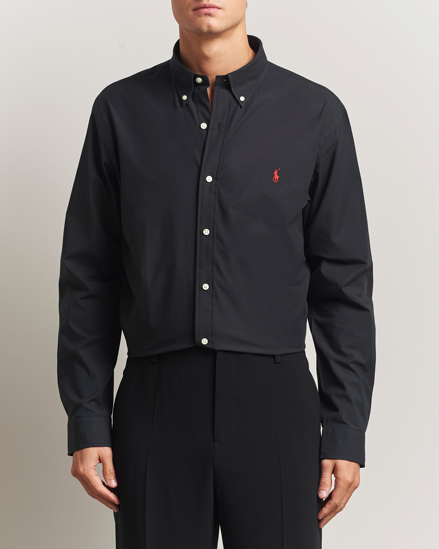 Herr | Skjortor | Polo Ralph Lauren | Custom Fit Stretch Poplin Shirt Polo Black