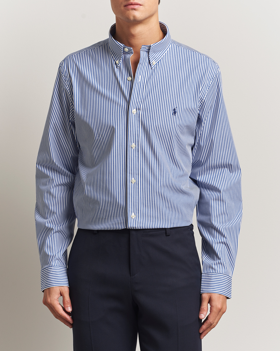 Herr | Skjortor | Polo Ralph Lauren | Custom Fit Stretch Poplin Shirt Bengal Stripe