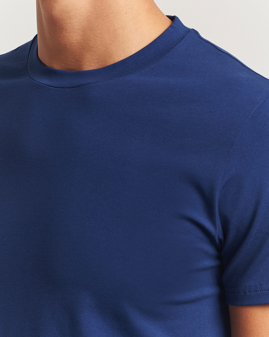 Herr | T-Shirts | Filippa K | Soft Lycra T-Shirt Royal Navy