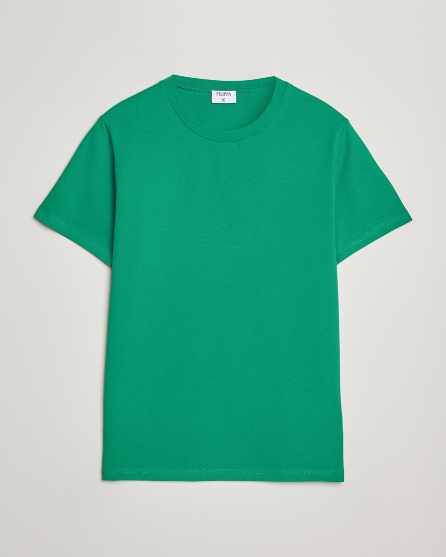 Herr | T-Shirts | Filippa K | Soft Lycra T-Shirt Apple Green