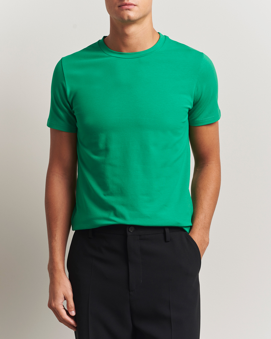 Herr | T-Shirts | Filippa K | Soft Lycra T-Shirt Apple Green
