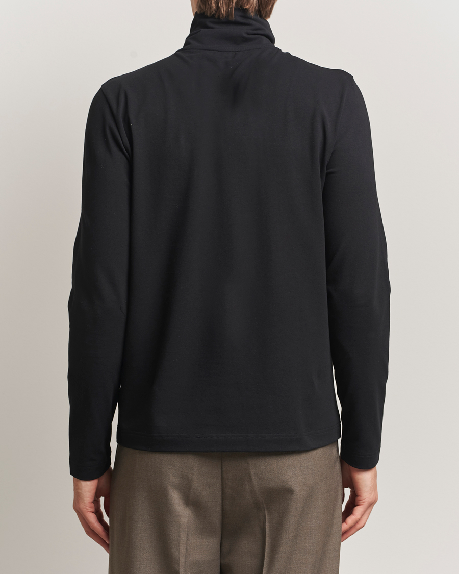 Herr | Tröjor | Filippa K | Organic Cotton Stretch Turtleneck Black