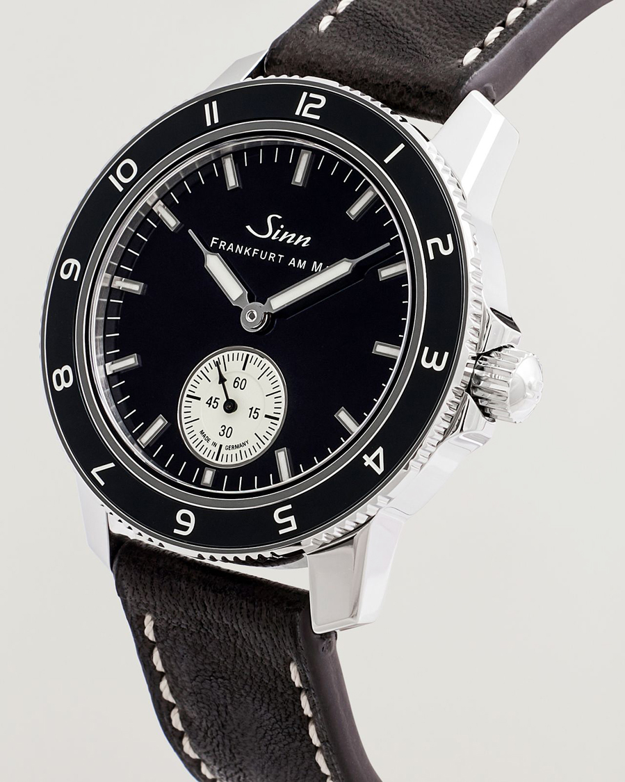Herr | Sinn 104 Classic 12 Pilot Watch 41mm Leather Strap Black | Sinn | 104 Classic 12 Pilot Watch 41mm Leather Strap Black