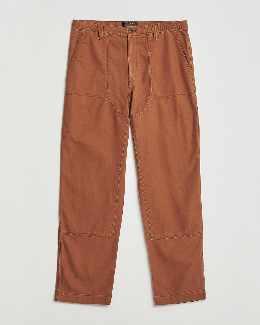 Herr | Byxor | Filson | Clarkston Double Front Pants Brown