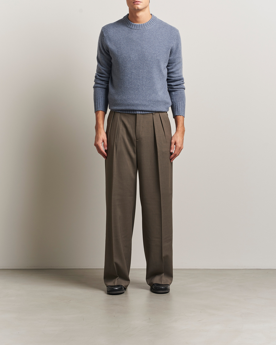 Herr | Tröjor | A Day's March | Marlow Lambswool Sweater Frost