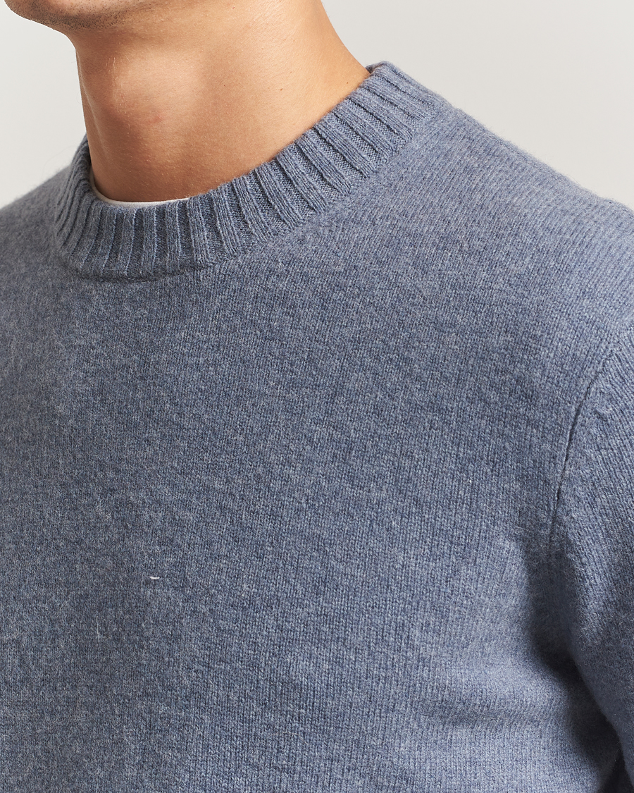 Herr | Tröjor | A Day's March | Marlow Lambswool Sweater Frost