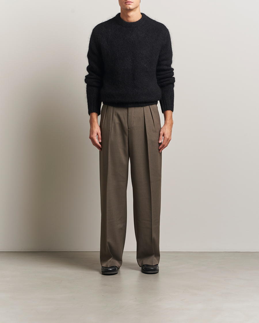 Herr | Tröjor | A Day's March | Tietar Mohair Sweater Black