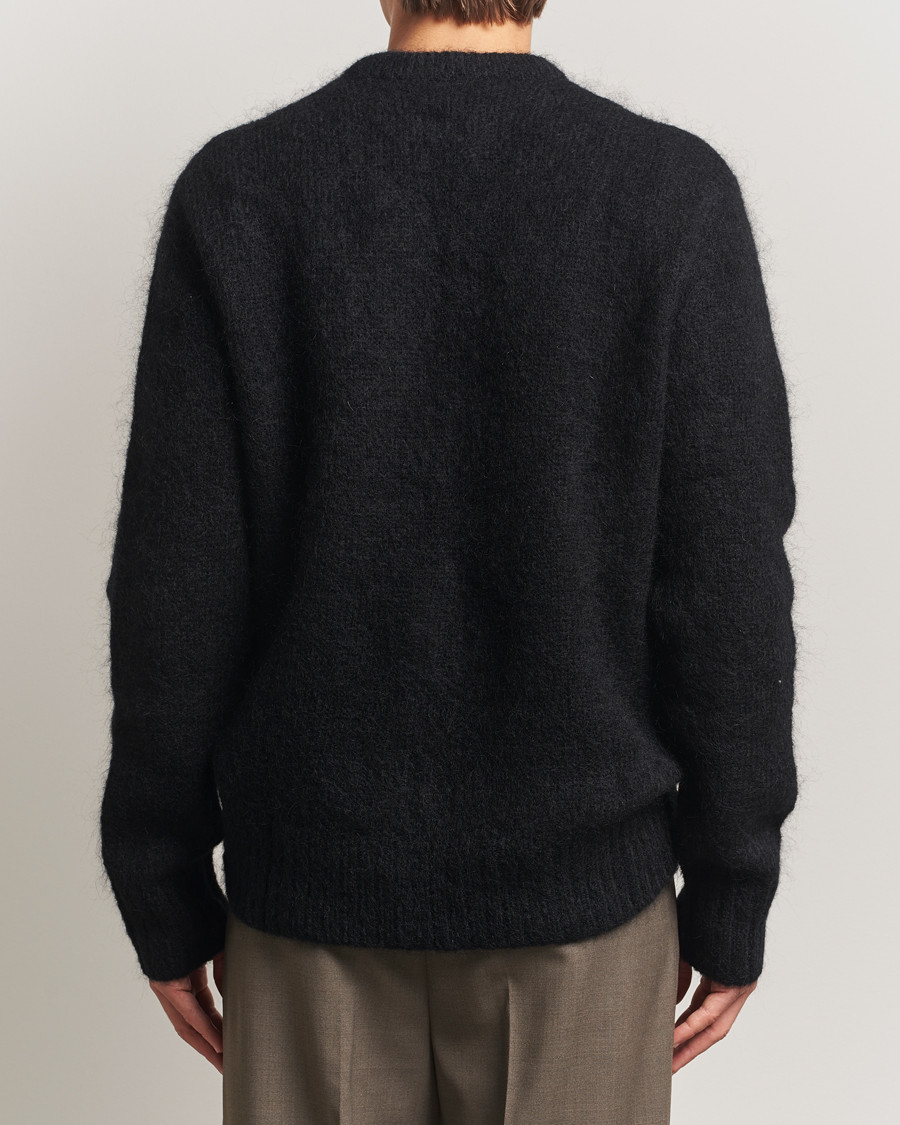 Herr | Tröjor | A Day's March | Tietar Mohair Sweater Black