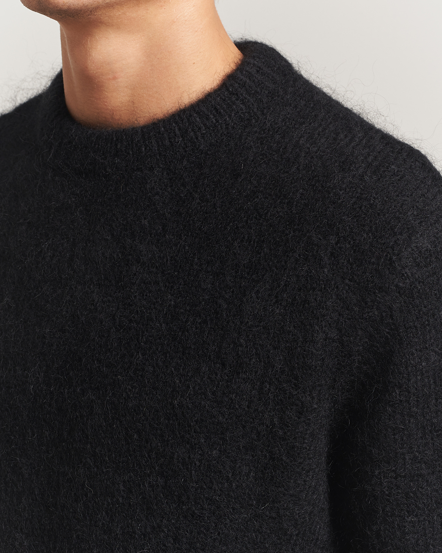 Herr | Tröjor | A Day's March | Tietar Mohair Sweater Black