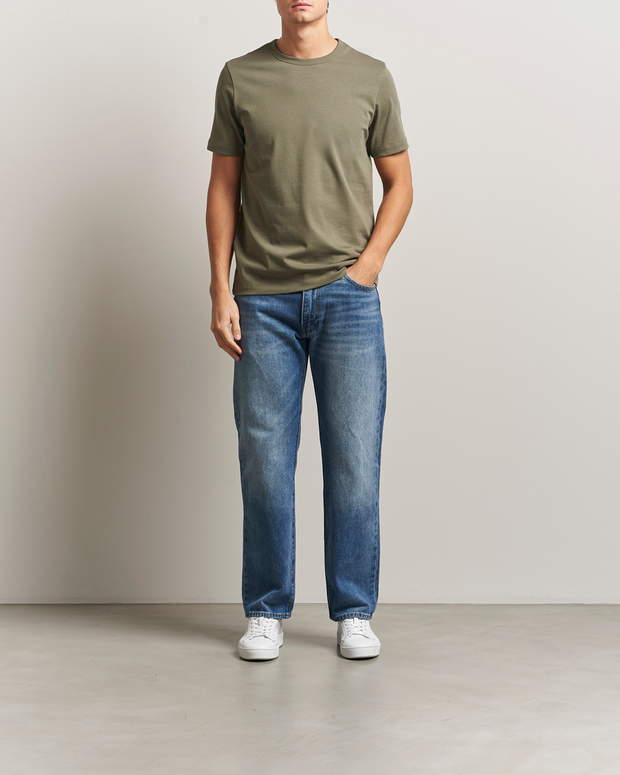 Herr | T-Shirts | A Day's March | Heavyweight T-Shirt Smoke Olive