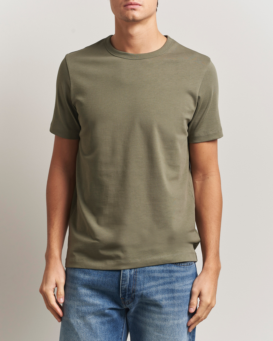 Herr | T-Shirts | A Day's March | Heavyweight T-Shirt Smoke Olive