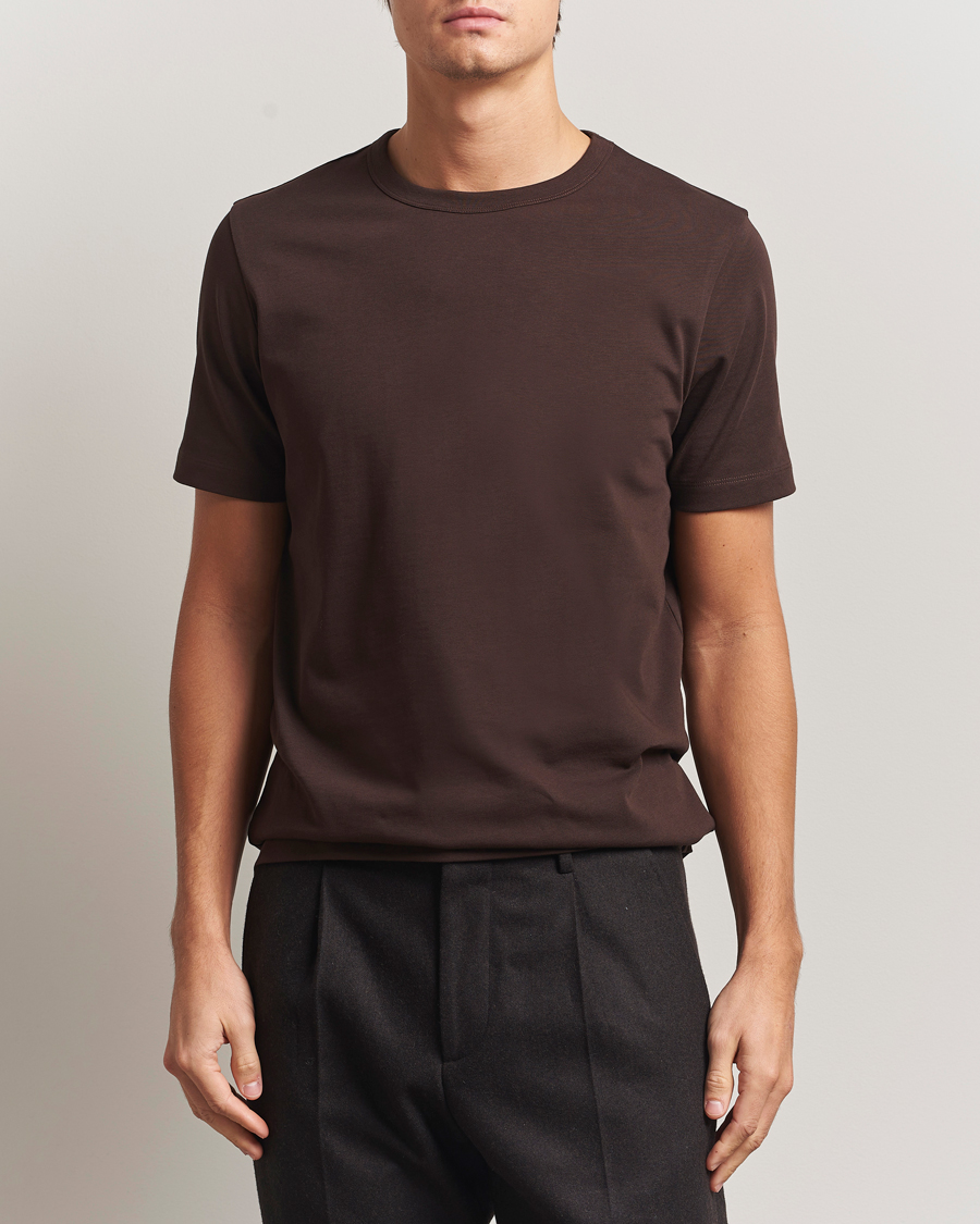 Herr | T-Shirts | A Day's March | Heavyweight T-Shirt Dark Brown