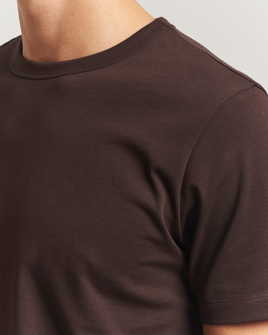 Herr | T-Shirts | A Day's March | Heavyweight T-Shirt Dark Brown