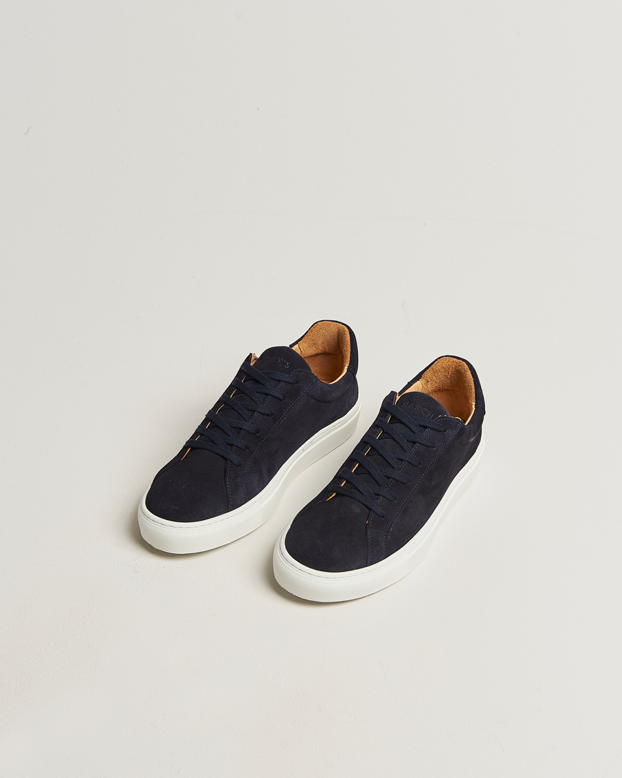 Herr | Sneakers | A Day's March | Suede Marching Sneaker Navy