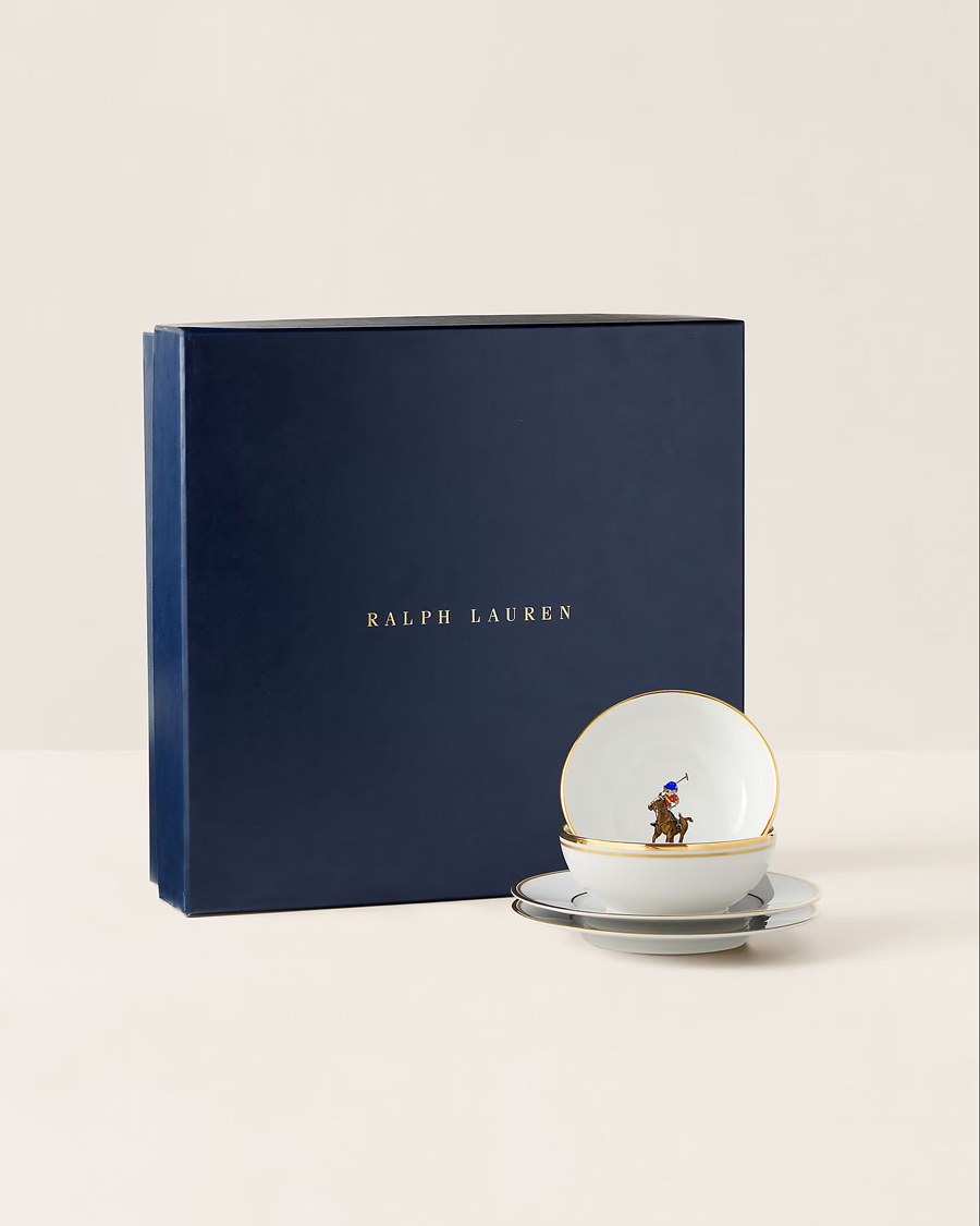 Herr | Till hemmet | Ralph Lauren Home | Bowl and Plate Gift Set White/Gold