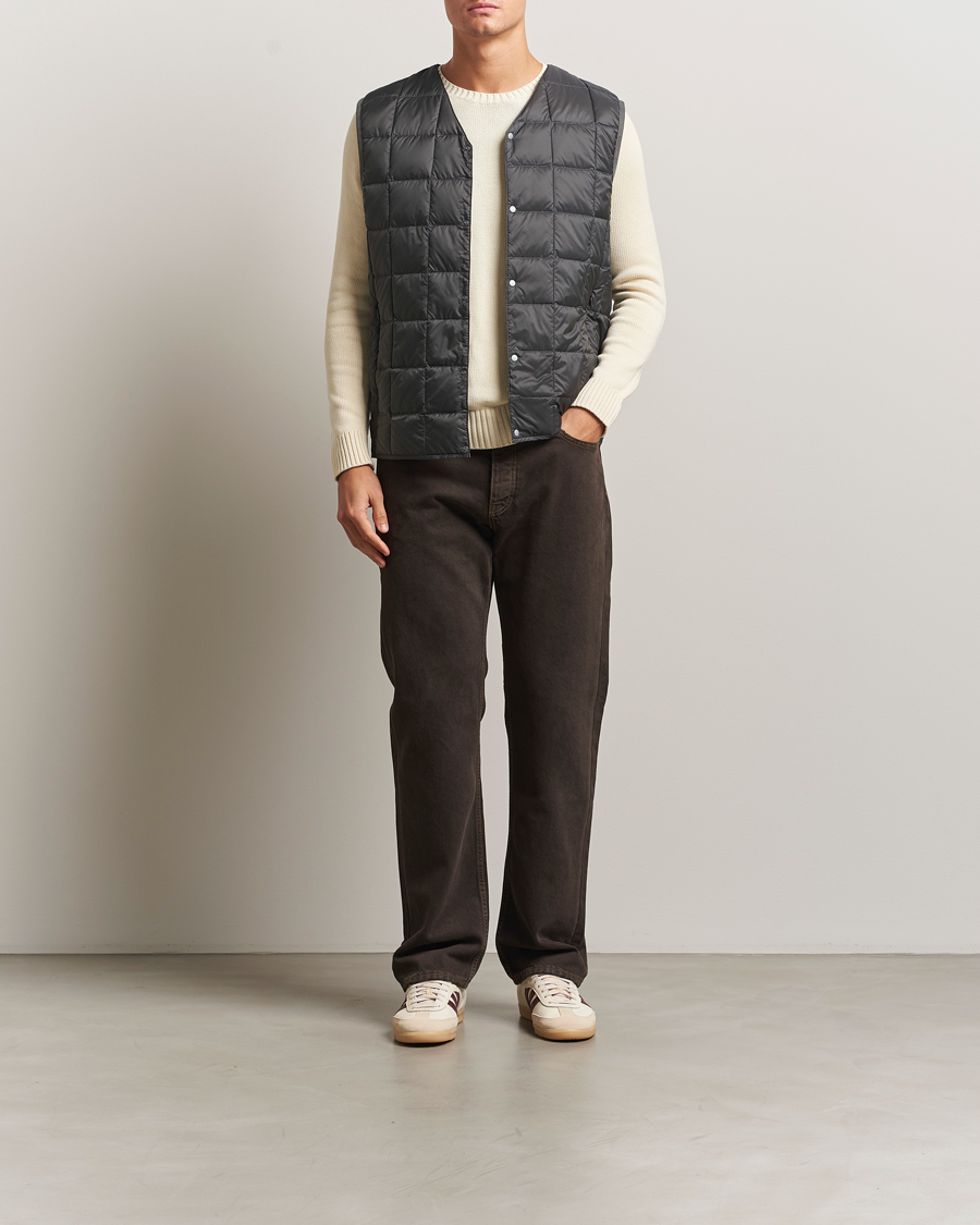 Herr | Jackor | TAION | V-Neck Lightweight Down Vest Dark Grey