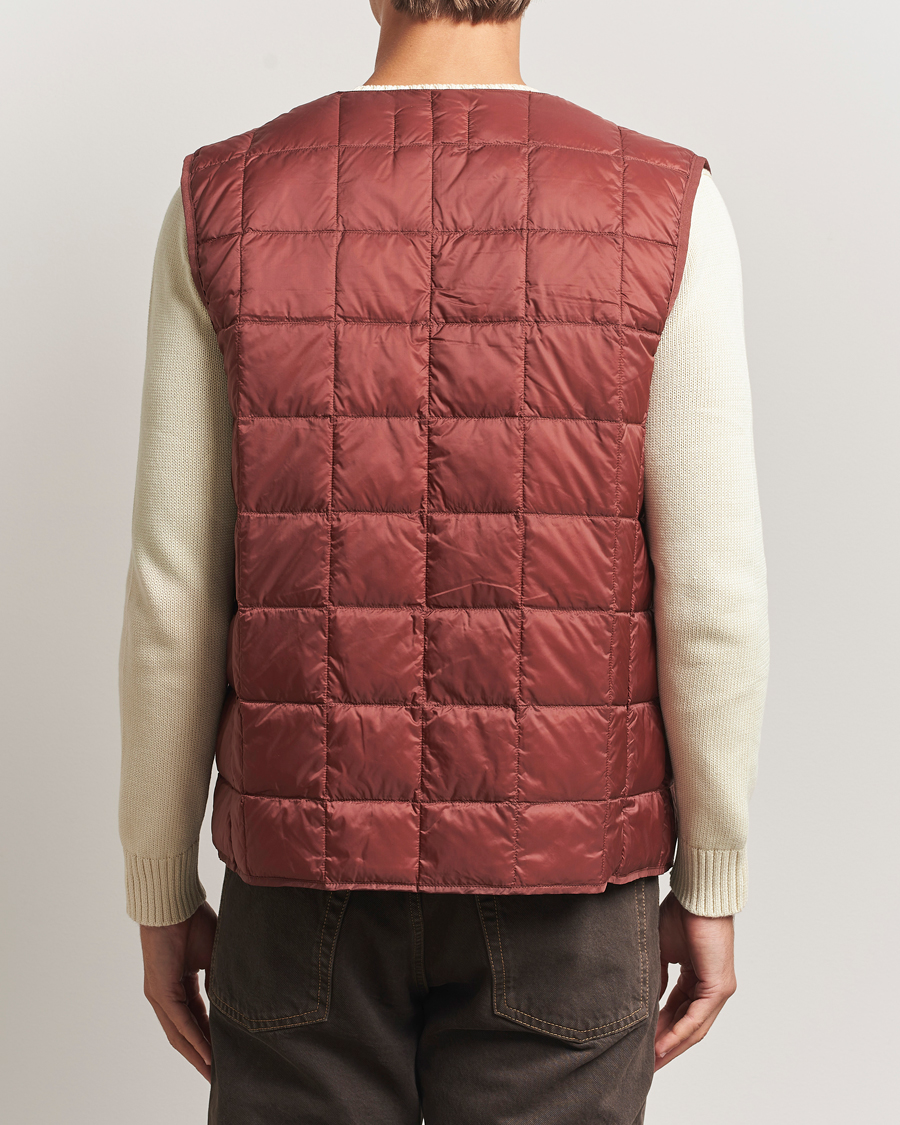 Herr | Jackor | TAION | V-Neck Lightweight Down Vest Dark Red