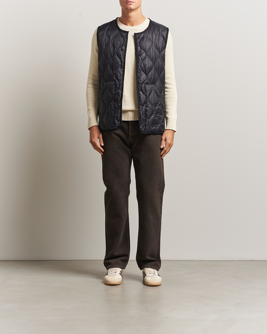 Herr | Jackor | TAION | Military Crew Neck Down Vest Black