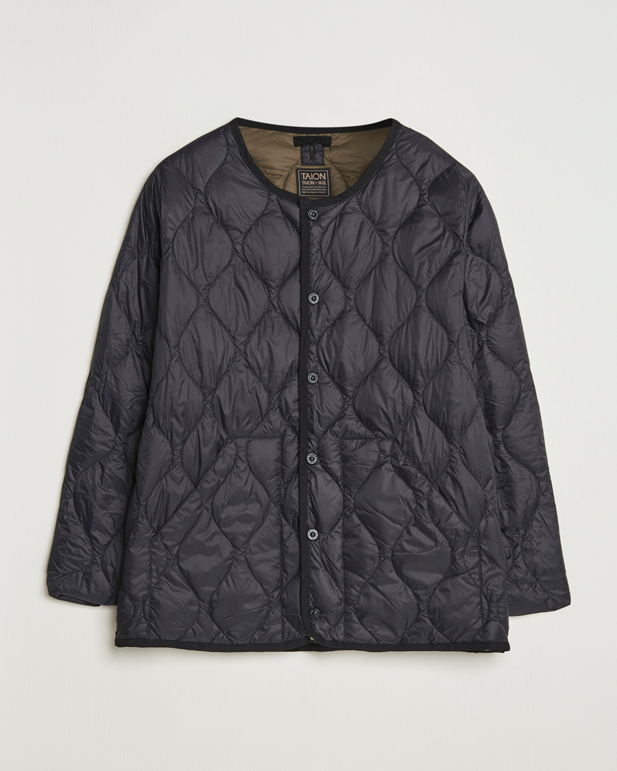 Herr | Jackor | TAION | Military Crew Neck Down Jacket Black