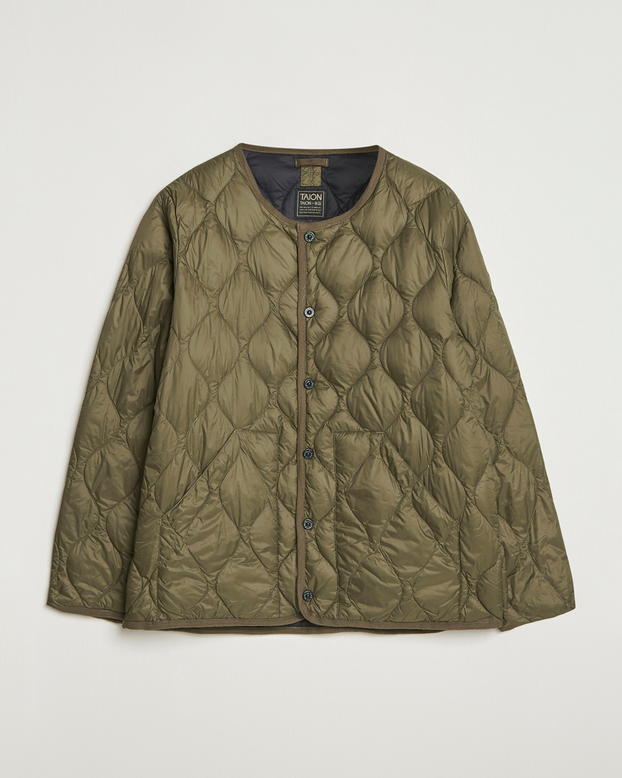 Herr | Jackor | TAION | Military Crew Neck Down Jacket Dark Olive