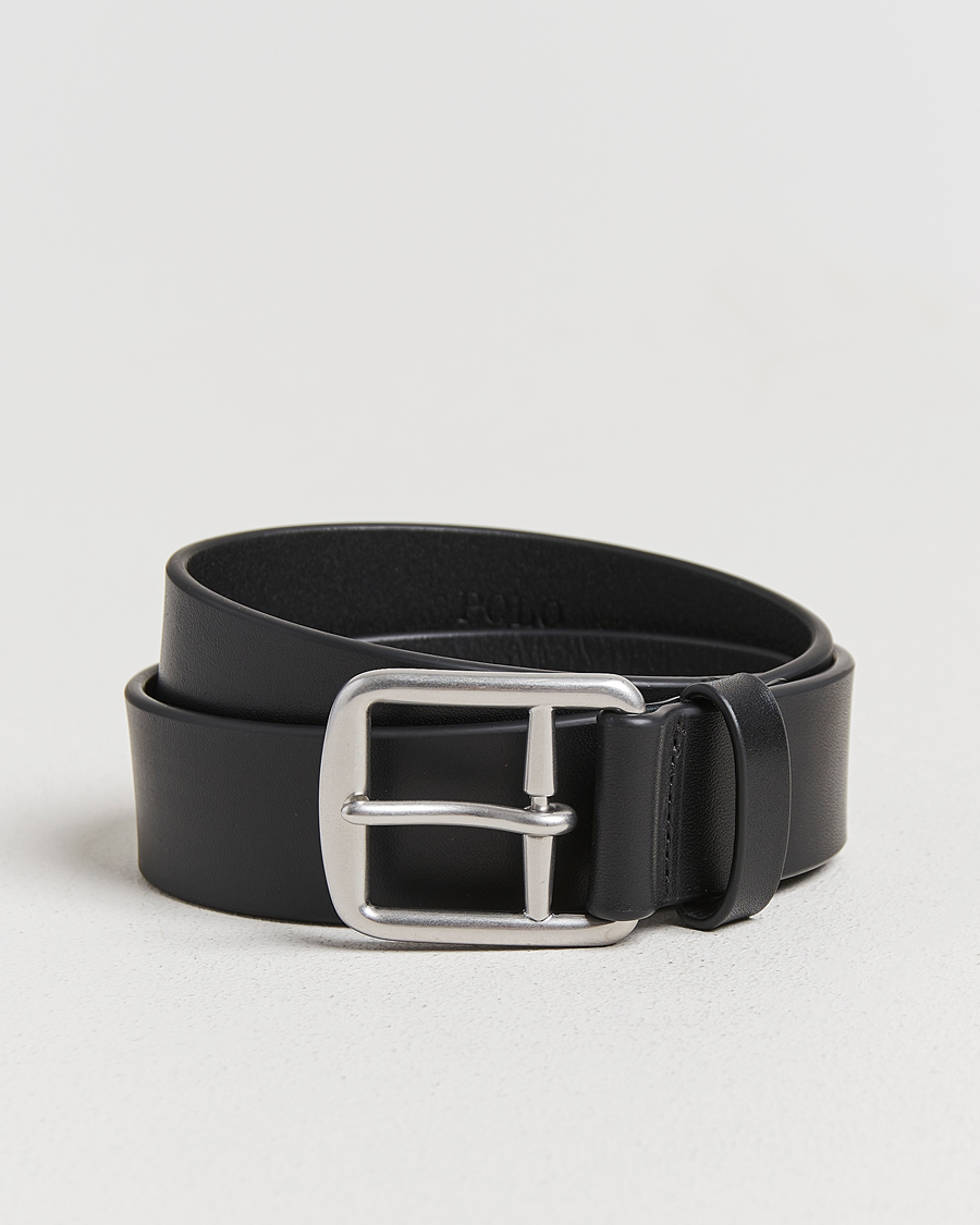Herr | Bälten | Polo Ralph Lauren | Signature Pony Leather Belt Black