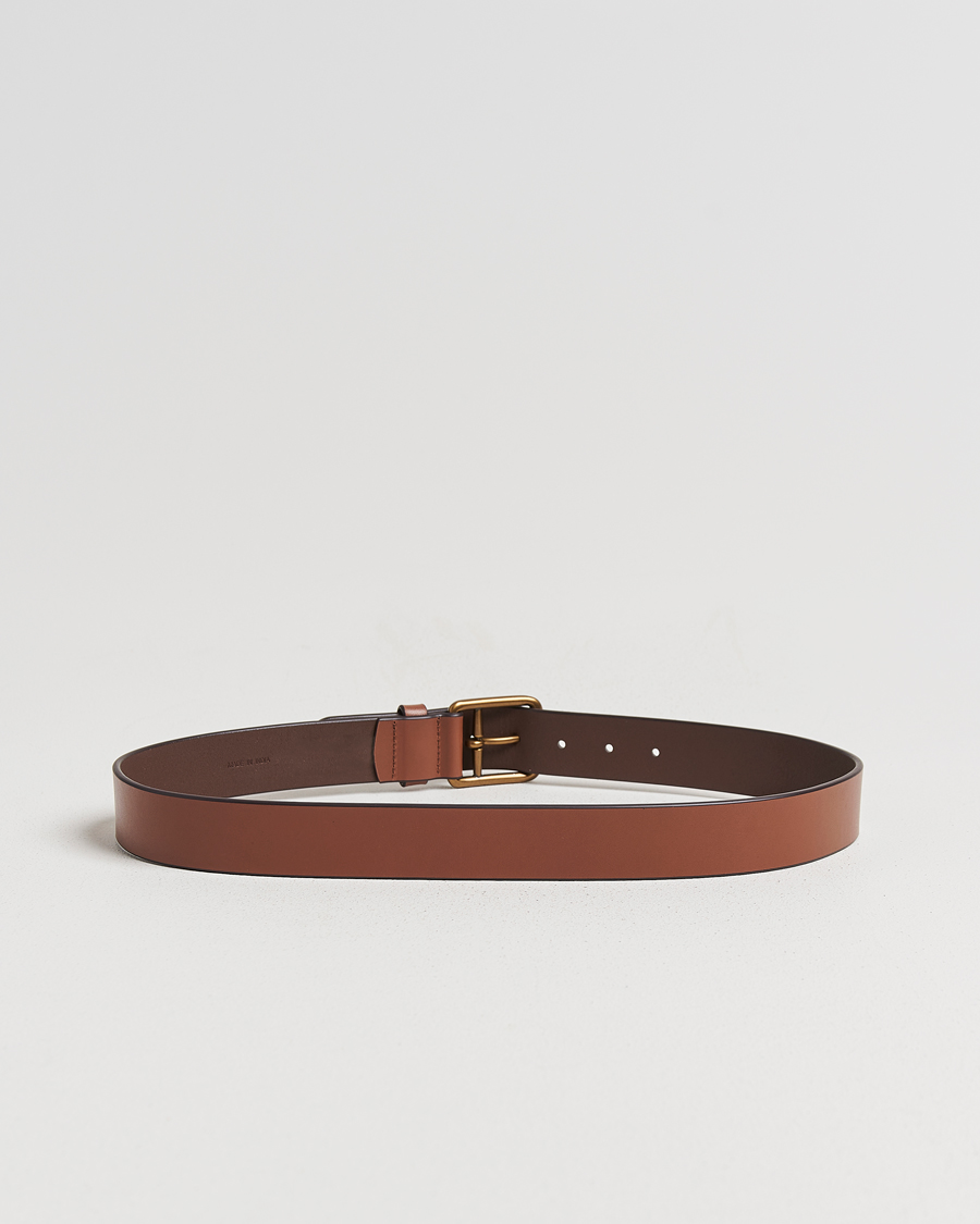 Herr | Bälten | Polo Ralph Lauren | Signature Pony Leather Belt Saddle