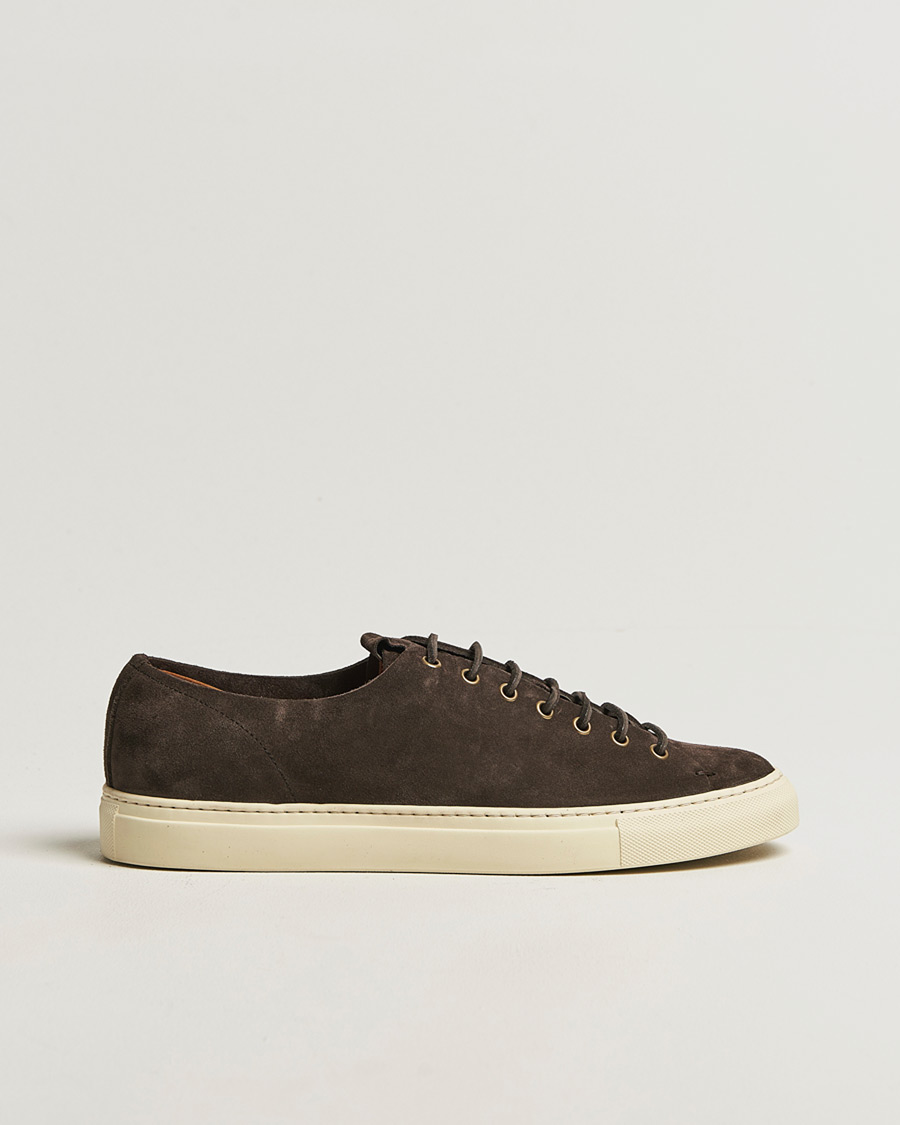 Herr | Sneakers | Buttero | Tanino Suede Sneaker Dark Brown