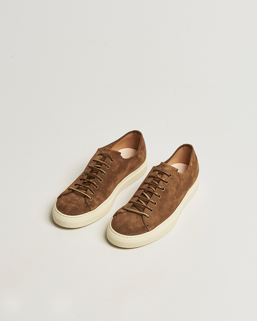 Herr | Sneakers | Buttero | Tanino Suede Sneaker Dark Brown